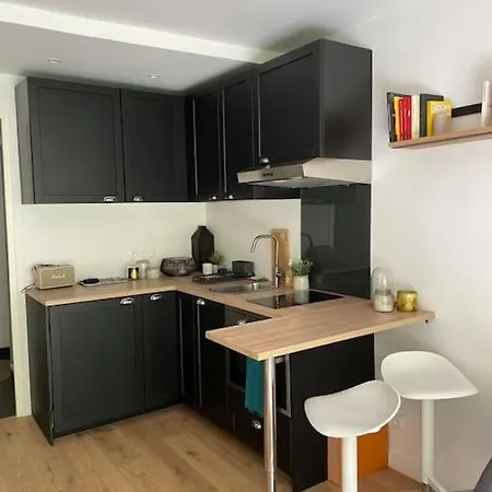 Agreable Et Moderne Studio A Neuilly Avec Jardin Exterior photo